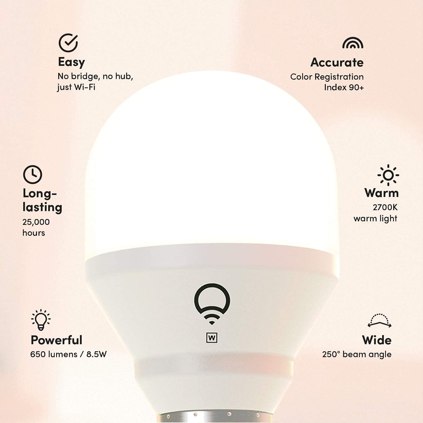Lifx Foco Inteligente (luz cálida)