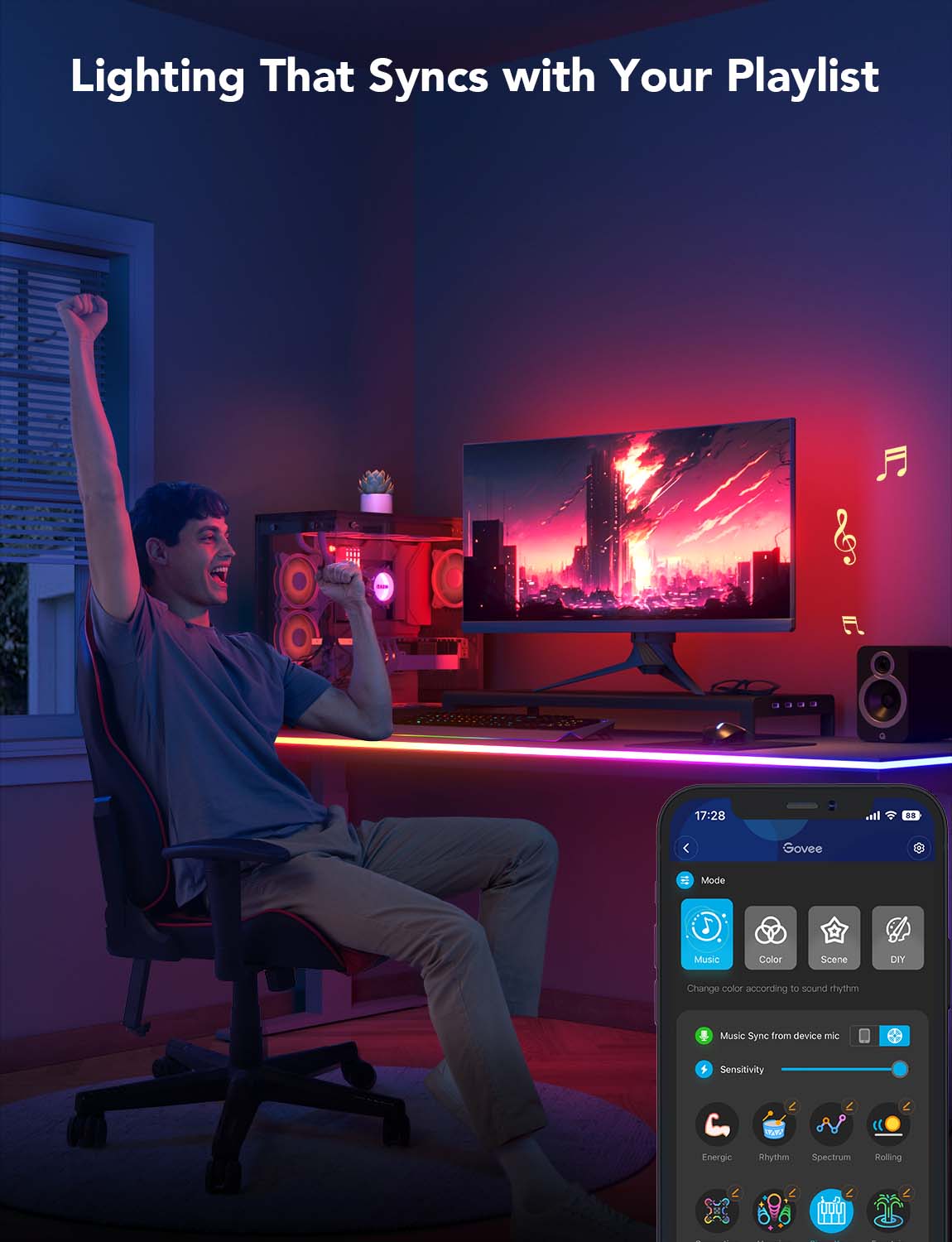 Govee Neón Luz Gamer para Escritorios