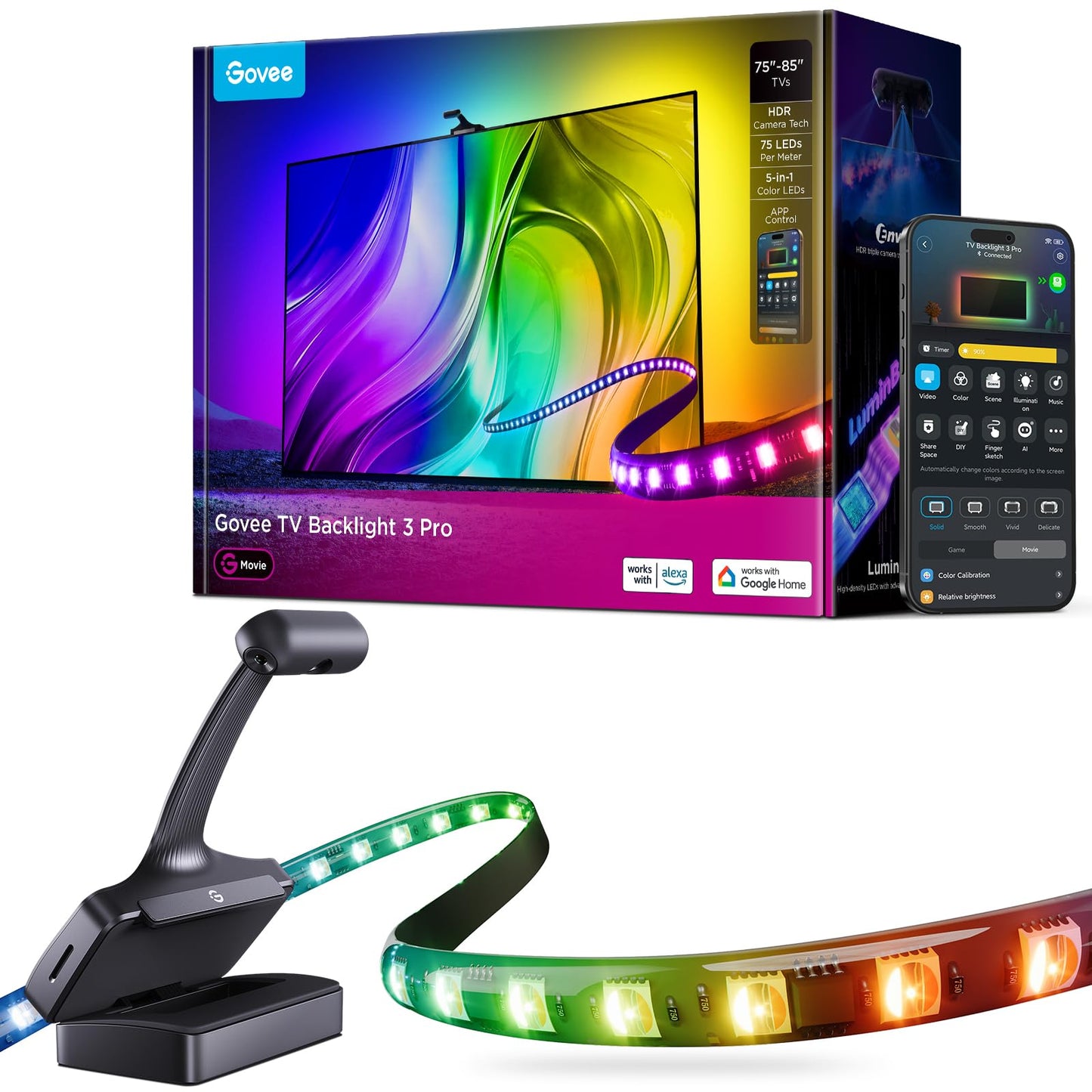 Ambilight Govee 3 Pro - TV Backlight (Triple cámara)