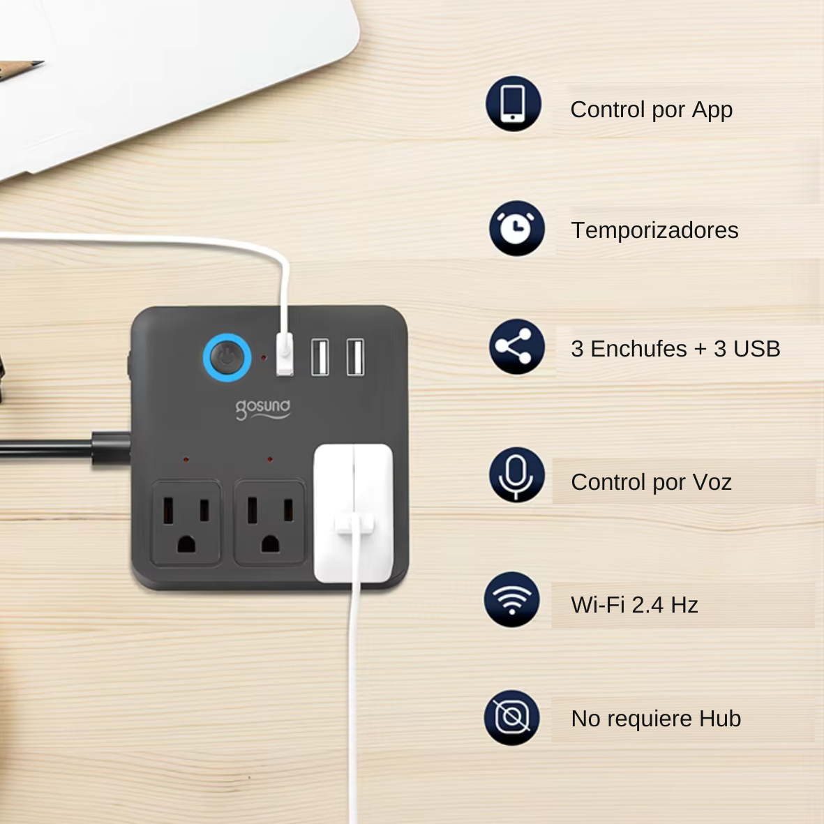 GHome Regleta Smart 6 en 1