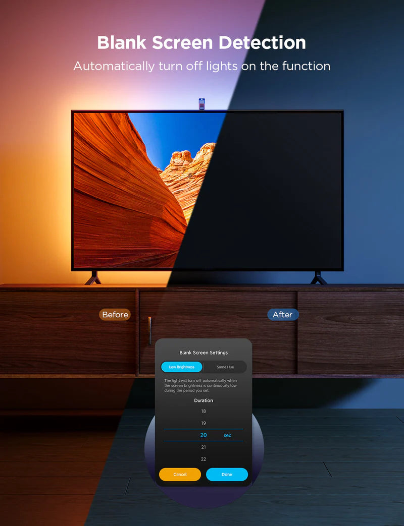 Govee 3 Lite - Luz Ambilight para TV (Cámara simple)