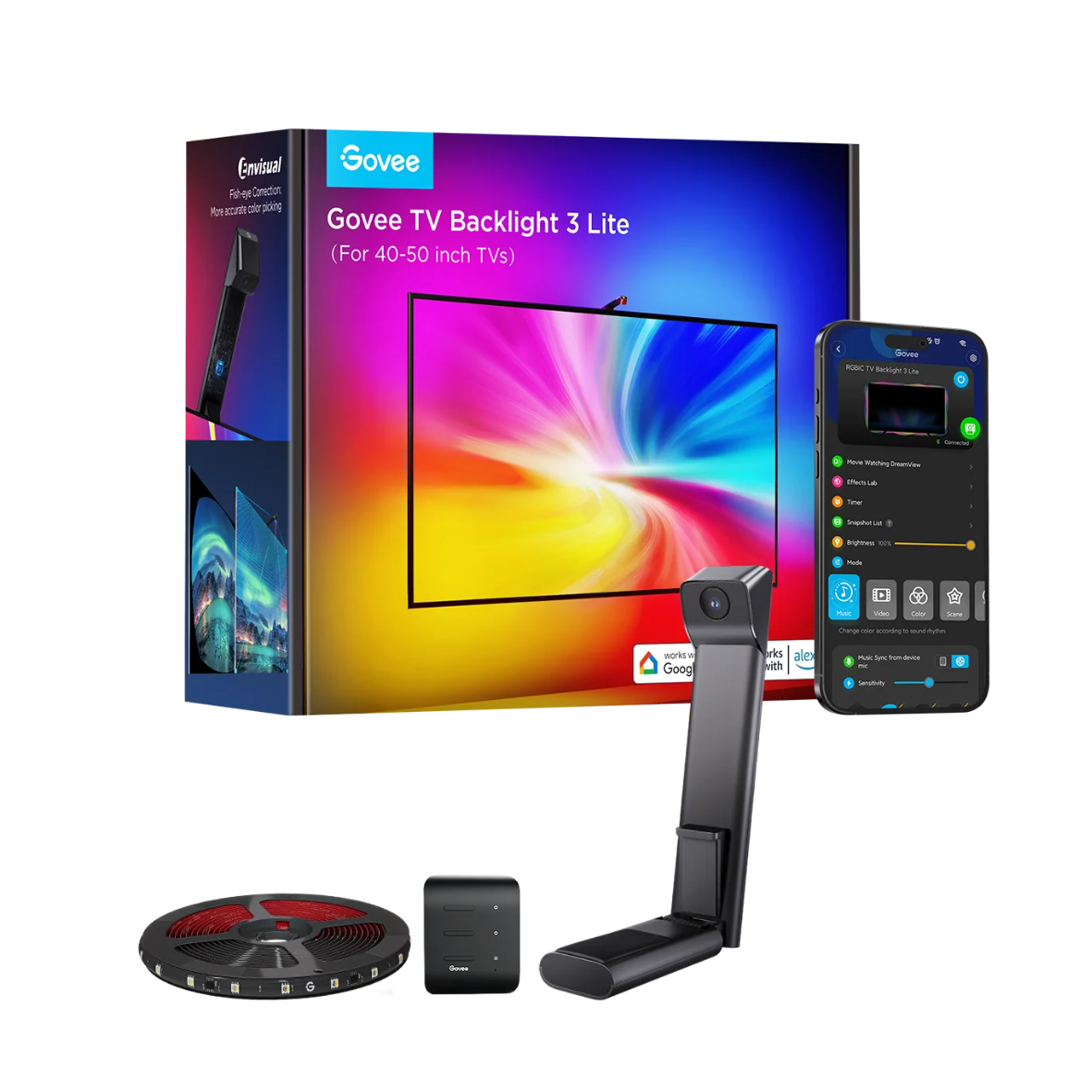 Govee 3 Lite - Luz Ambilight para TV (Cámara simple)