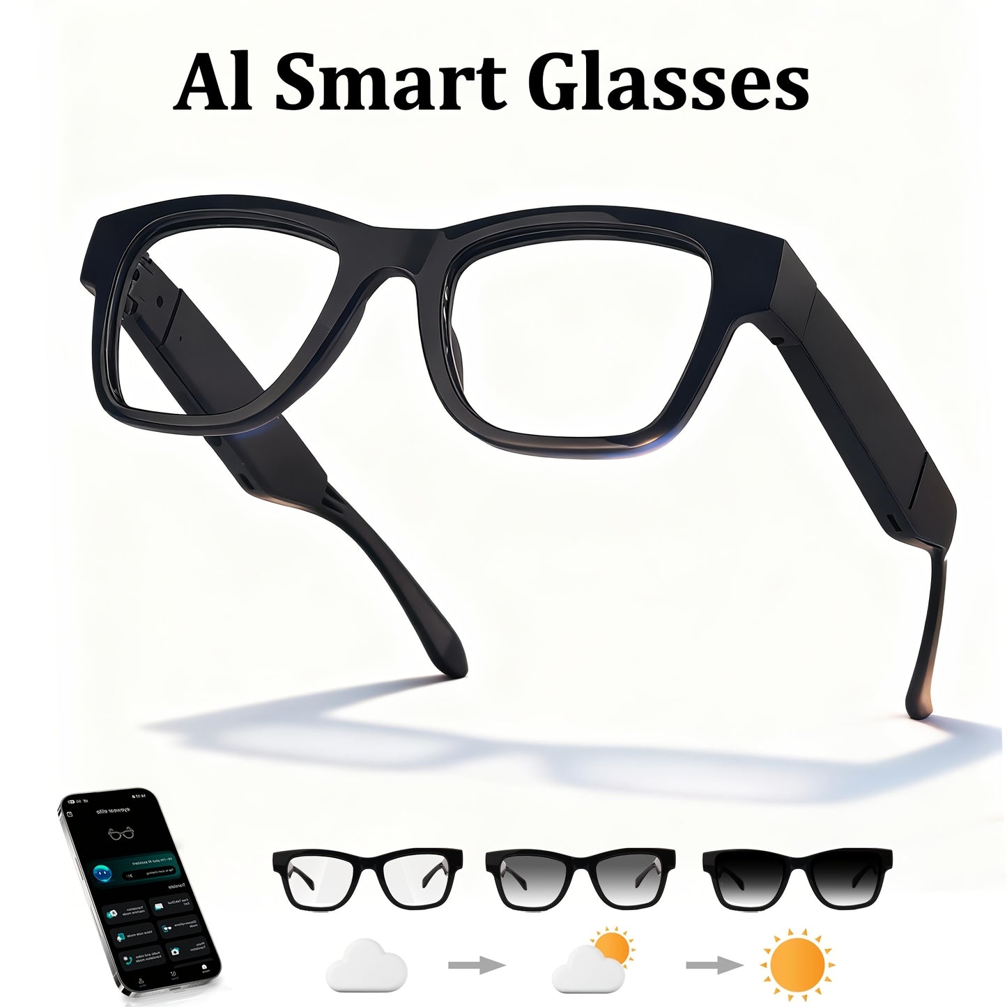 Gafas Fotocromáticas Inteligentes con audio AI