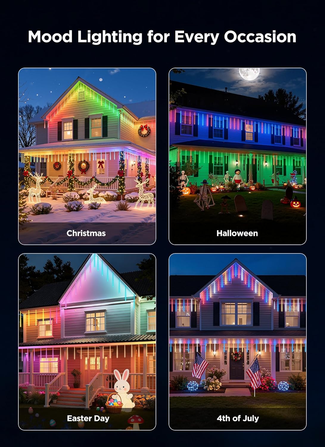 Tubos led tipo Lluvia de Meteoritos SmartDawn