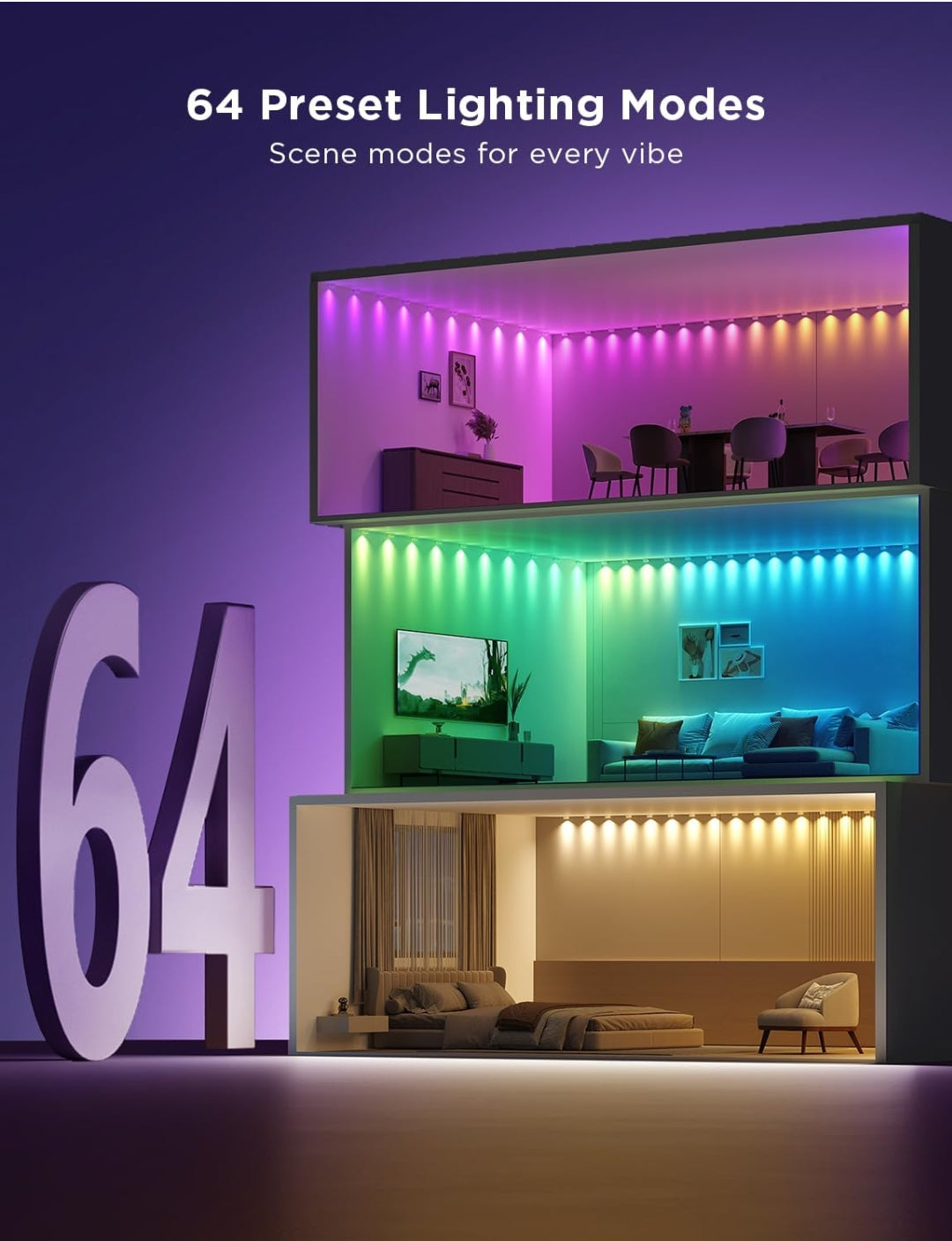 Govee Apliqués de Pared Smart (15 focos)