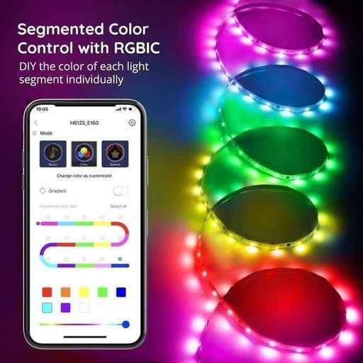Govee Tira de Luz Segmentada RGBIC LED